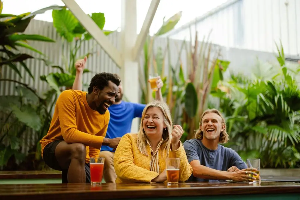 Group of people smiling and laughing